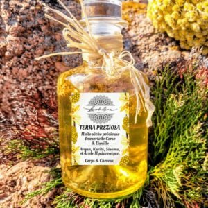 Huile Précieuse à l’Immortelle Corse-vanille et acide hyaluronique Corps & Cheveux